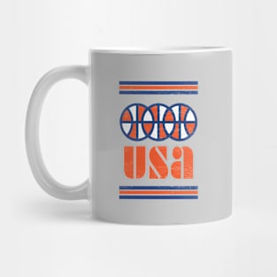 USA - Old School Basketball Throwback Mug